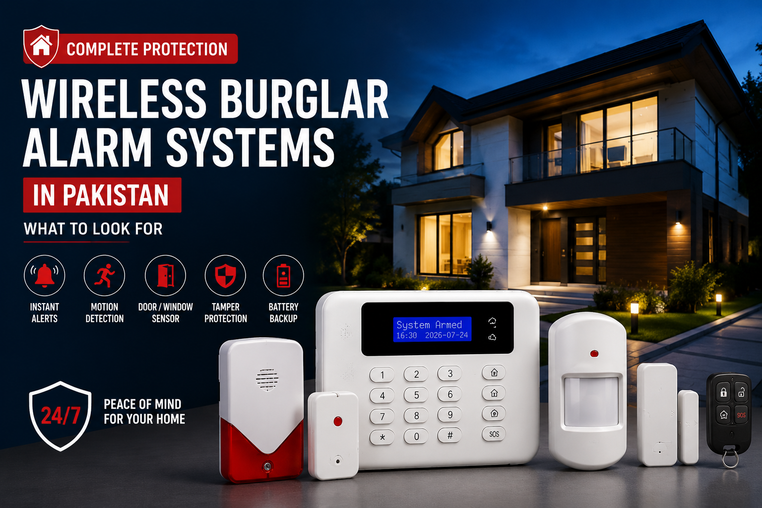 Wireless Burglar Alarm Systems in Pakistan: What to Look For