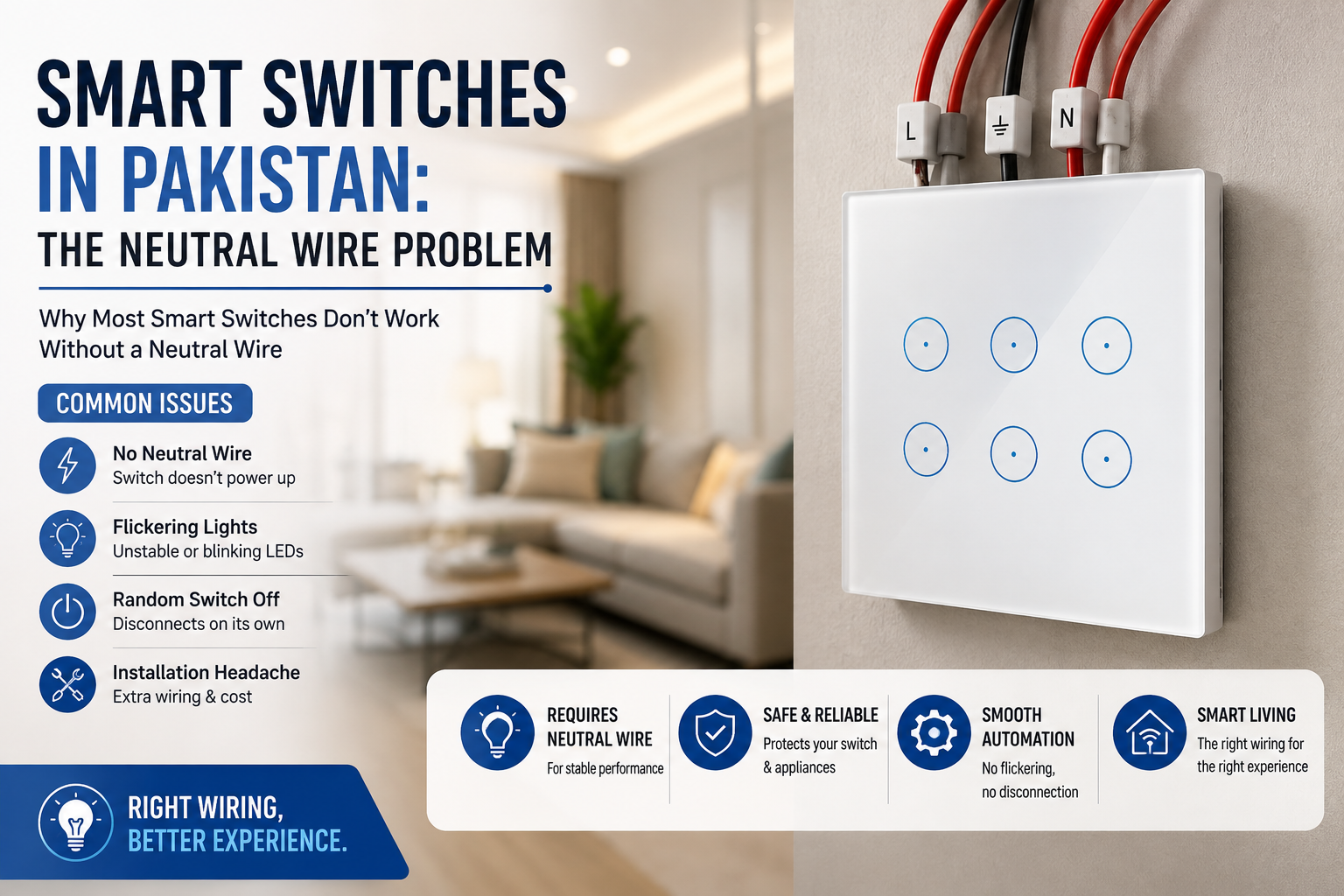 Smart Switches in Pakistan: The Neutral Wire Problem