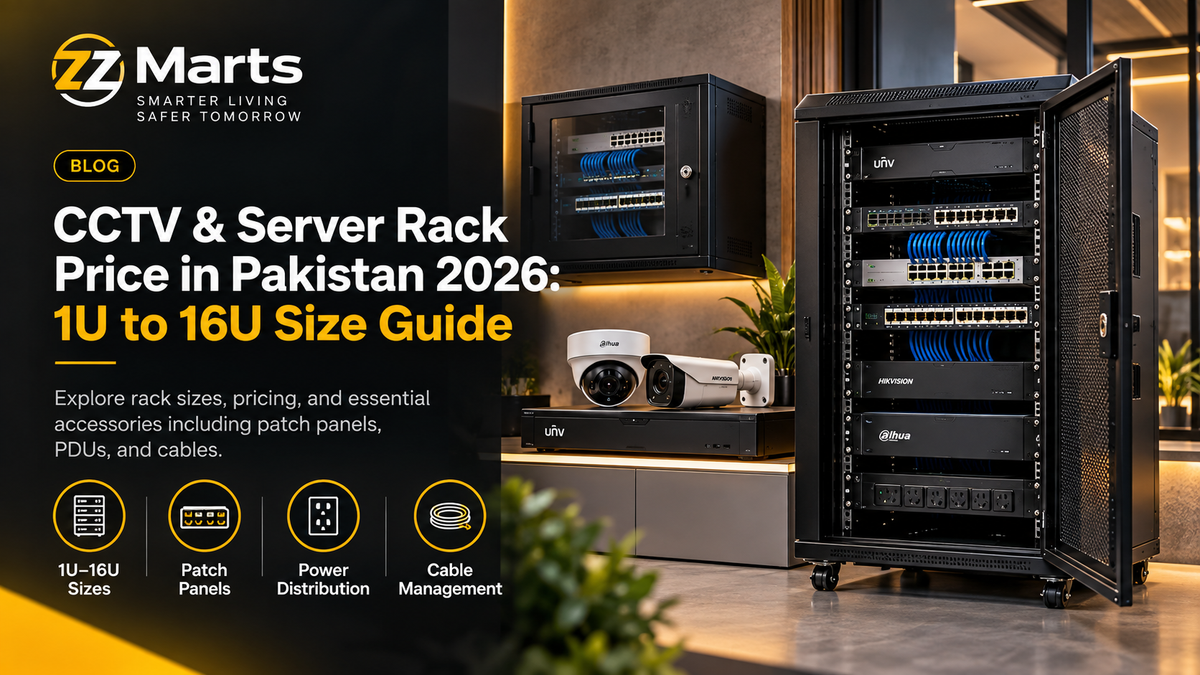 CCTV & Server Rack Price in Pakistan 2026: 1U to 16U Size Guide
