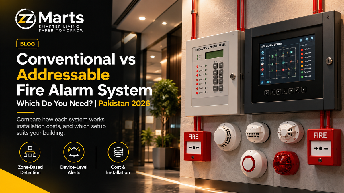Conventional vs Addressable Fire Alarm System: Which Do You Need? (Pakistan 2026)