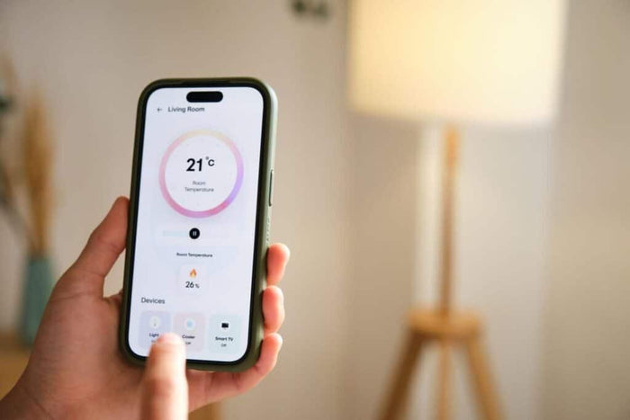 WiFi smart switch controlled remotely from a phone