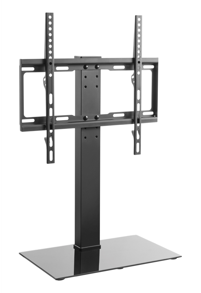 TV Table Mount 32″–55″ with Glass Base – Adjustable TV Stand