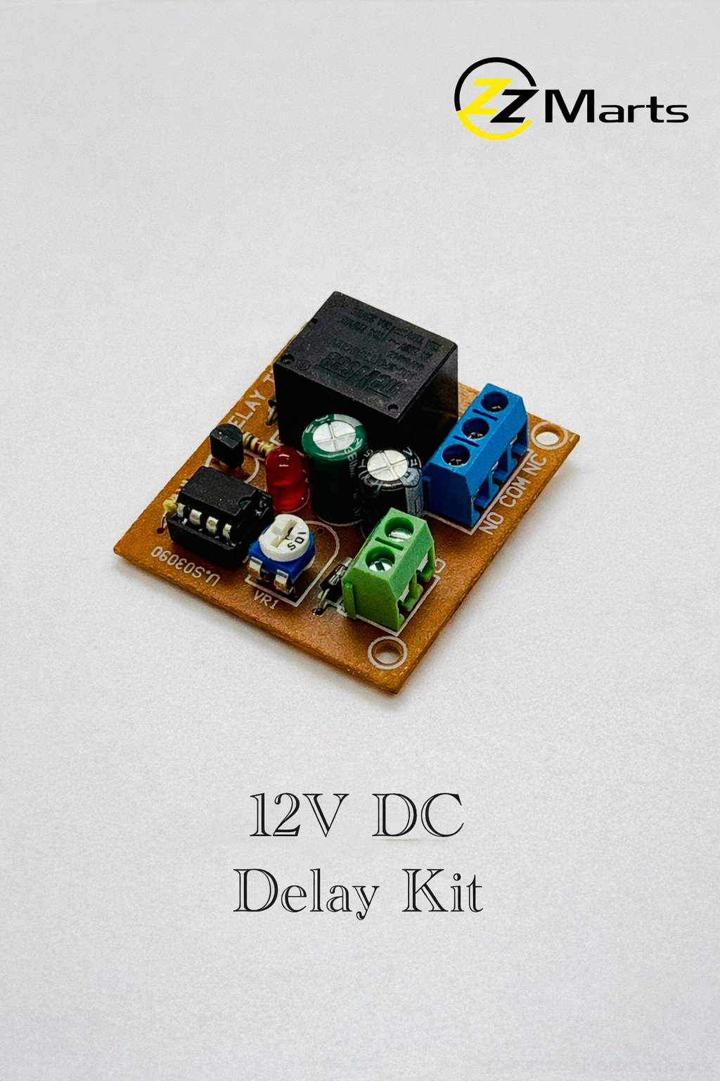 12V DC Delay Timer Relay Module – Adjustable Time Delay Kit