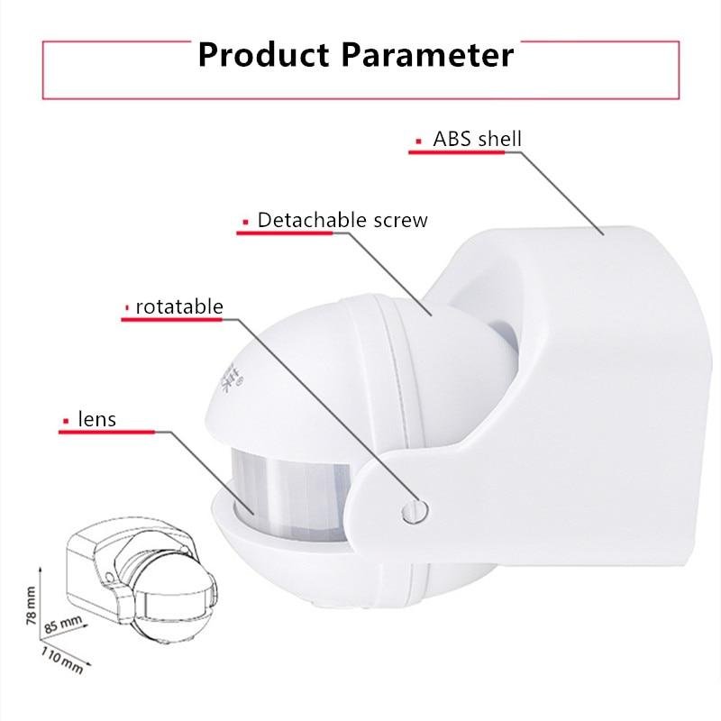 220V PIR Motion Sensor Outdoor JQR – Weatherproof (2 Color Options)