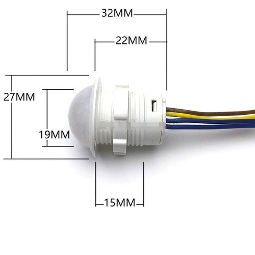 220V PIR Motion Sensor 20MM – Infrared Sensor (20W Load)