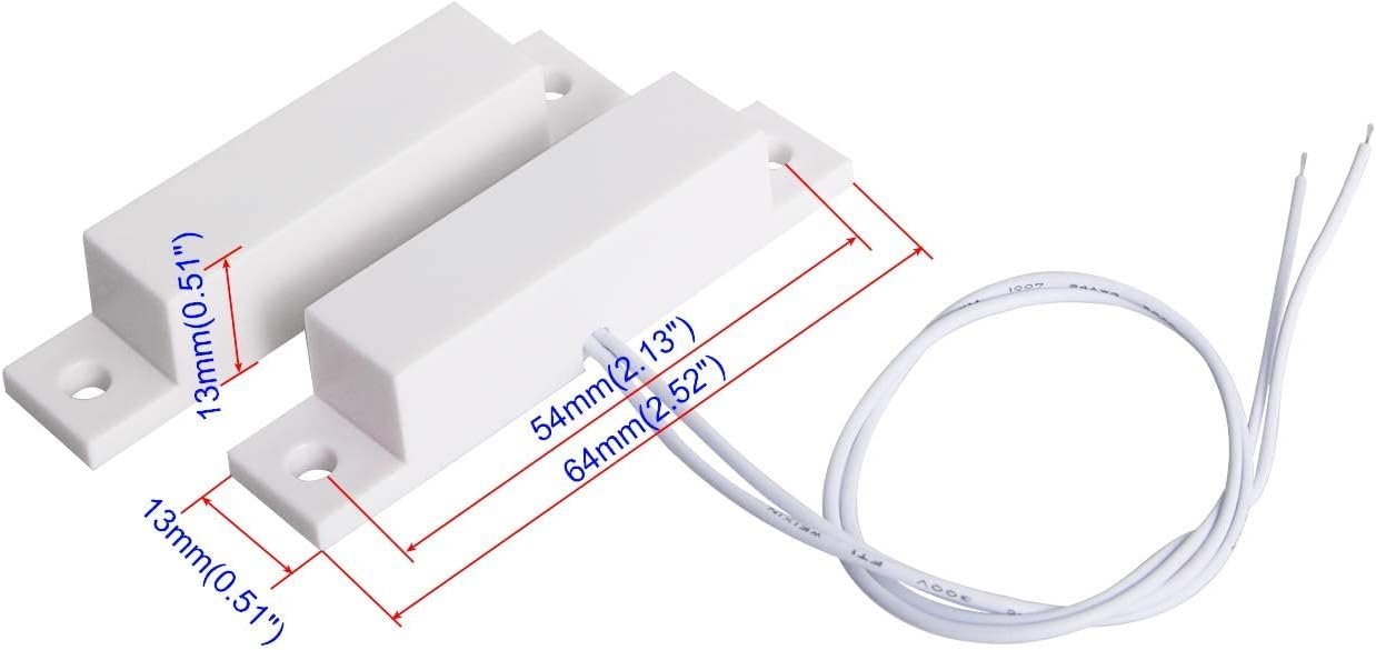 DH-32 Wired Door Contact – NC Magnetic Security Sensor