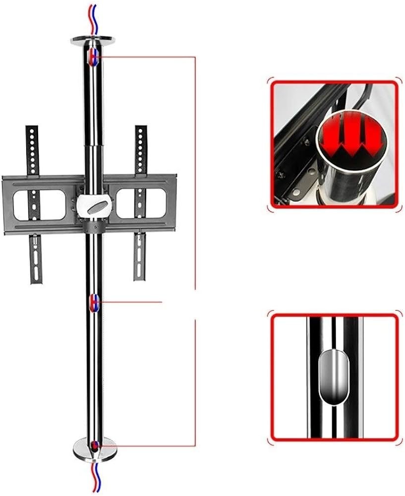 360° Floor Revolving TV Mount – Full Rotation Heavy Duty Stand