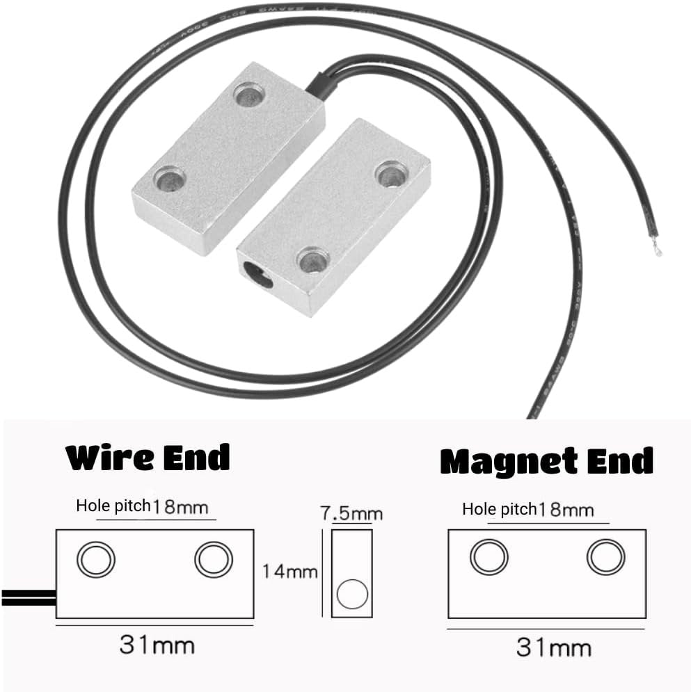 DH-58 Rolling Door Magnetic Contact – NC Metal Door Sensor