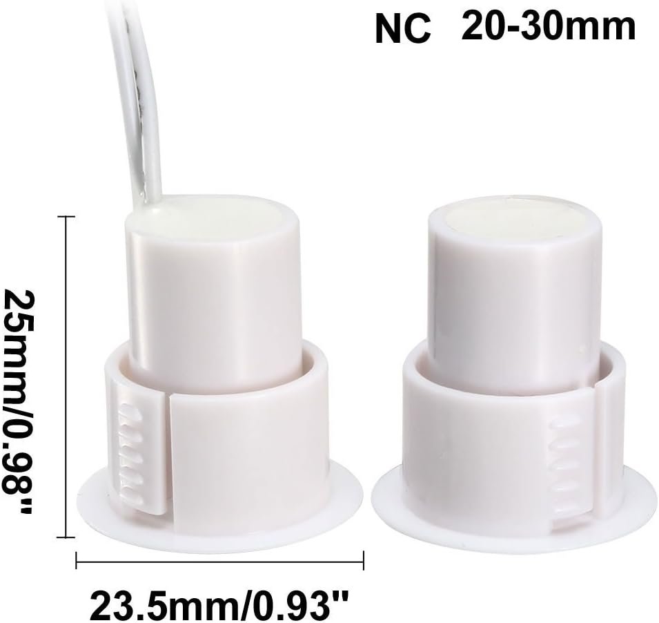 DH-36 Recessed Door Contact – NO Magnetic Reed Switch Sensor