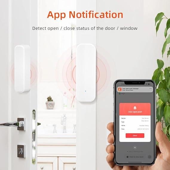 WiFi Door & Window Sensor – Tuya/Smart Life Compatible
