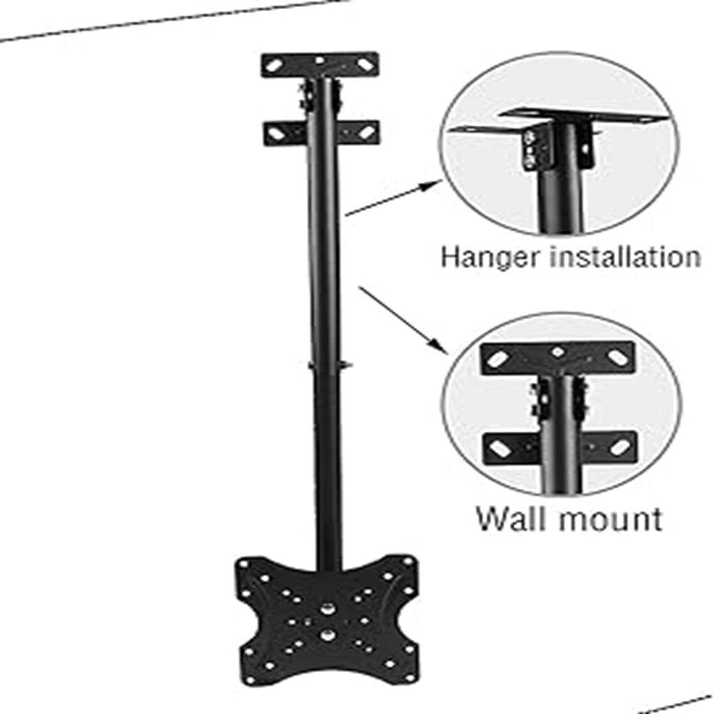 Ceiling Mount TV Stand 14″–42″ – Adjustable Hanging Bracket