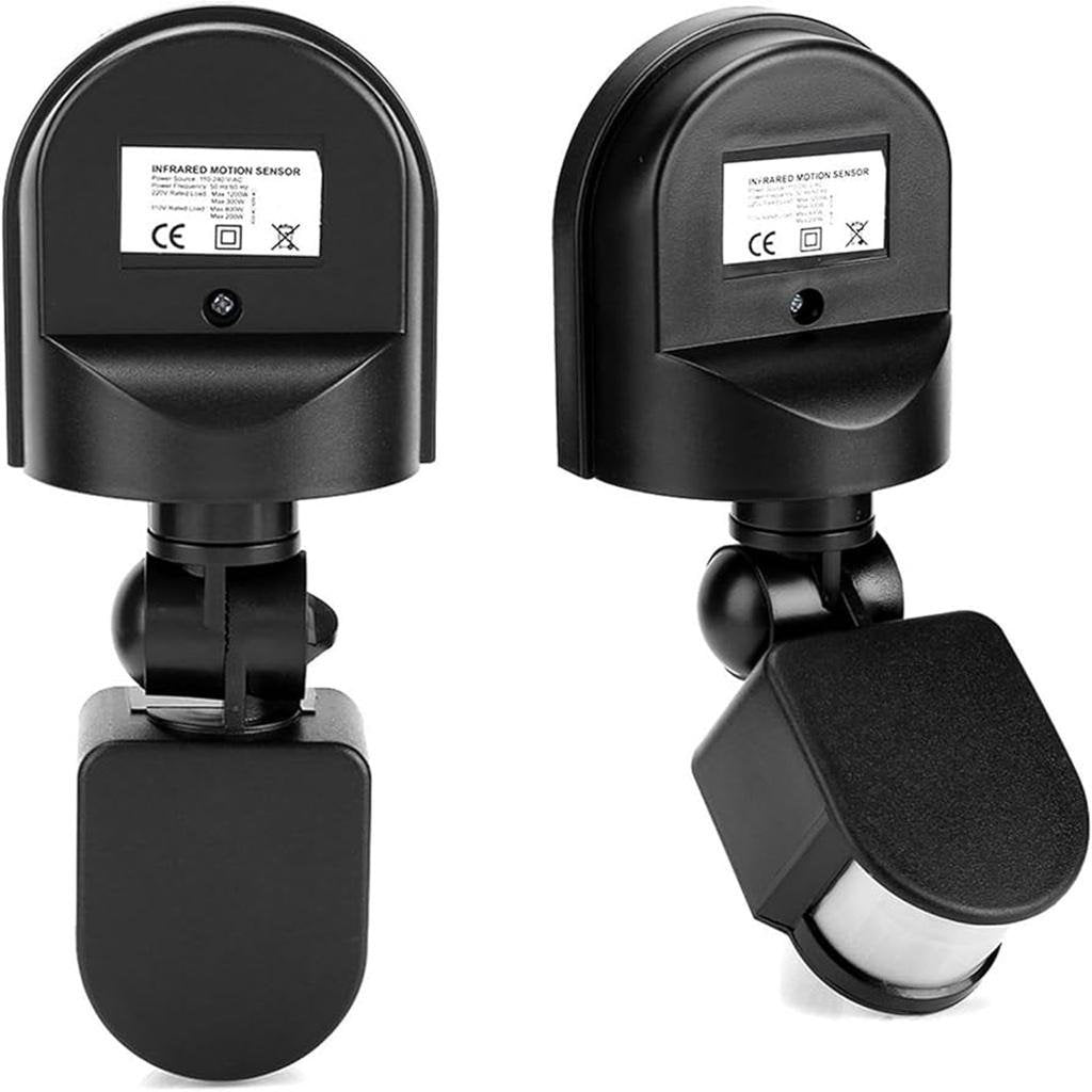 220V Outdoor PIR Motion Sensor – Black & White