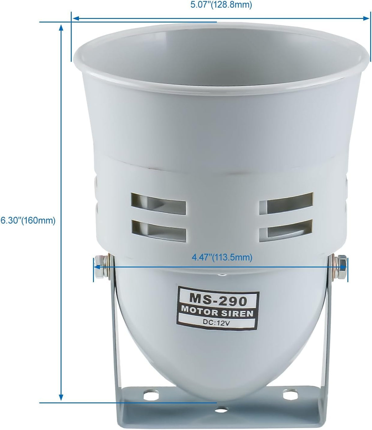 MS-290 Industrial Siren Motor Siren – 220V AC (Plastic & Metal Body Available)