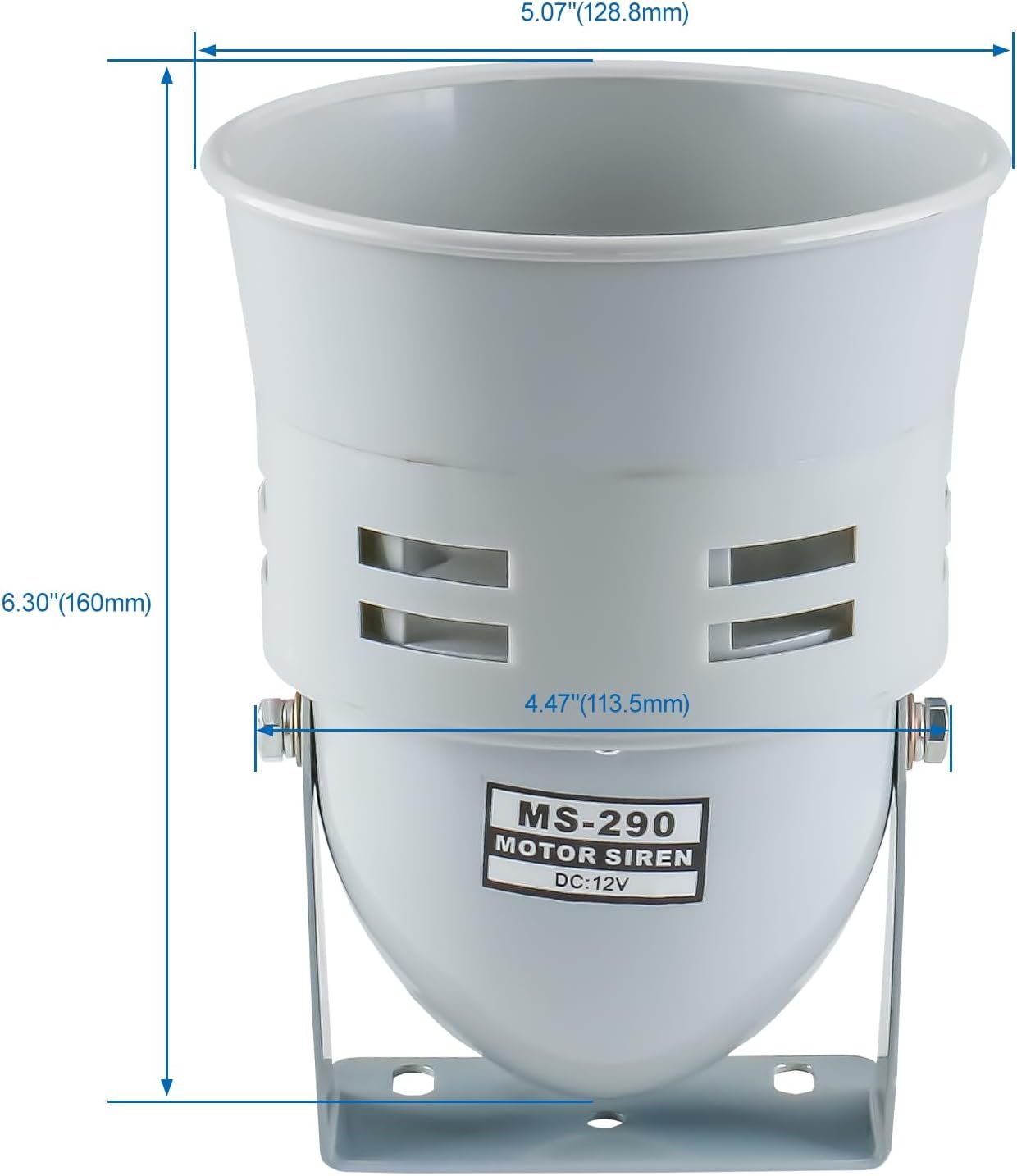 MS-290 Industrial Siren Motor Siren – 220V AC (Plastic & Metal Body Available)