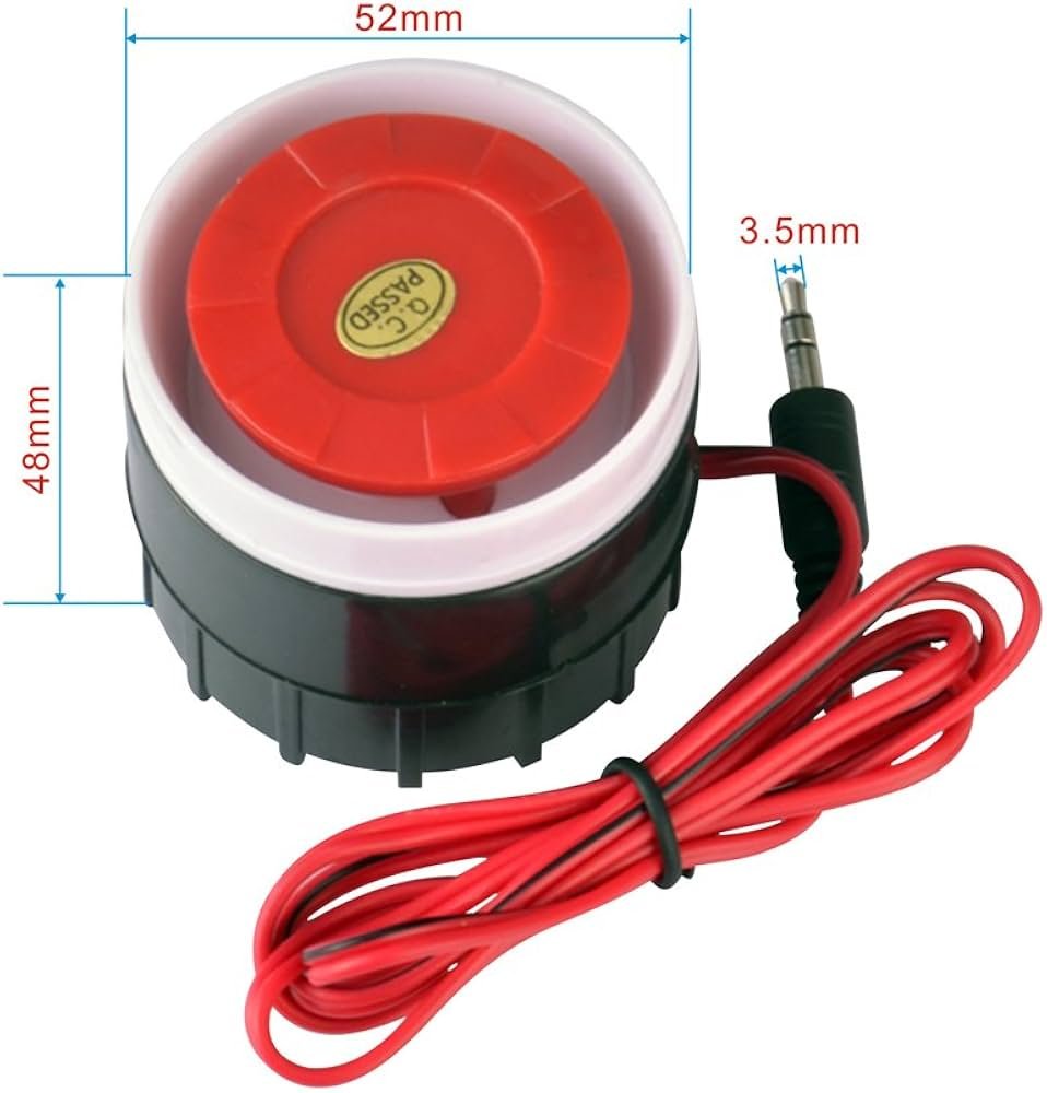 High-Decibel Wired Siren Alarm – Emergency Sounder for Security Systems