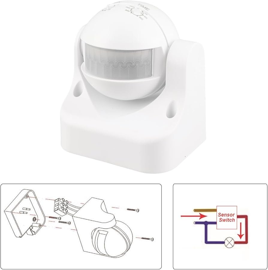 220V PIR Motion Sensor Outdoor JQR – Weatherproof (2 Color Options)