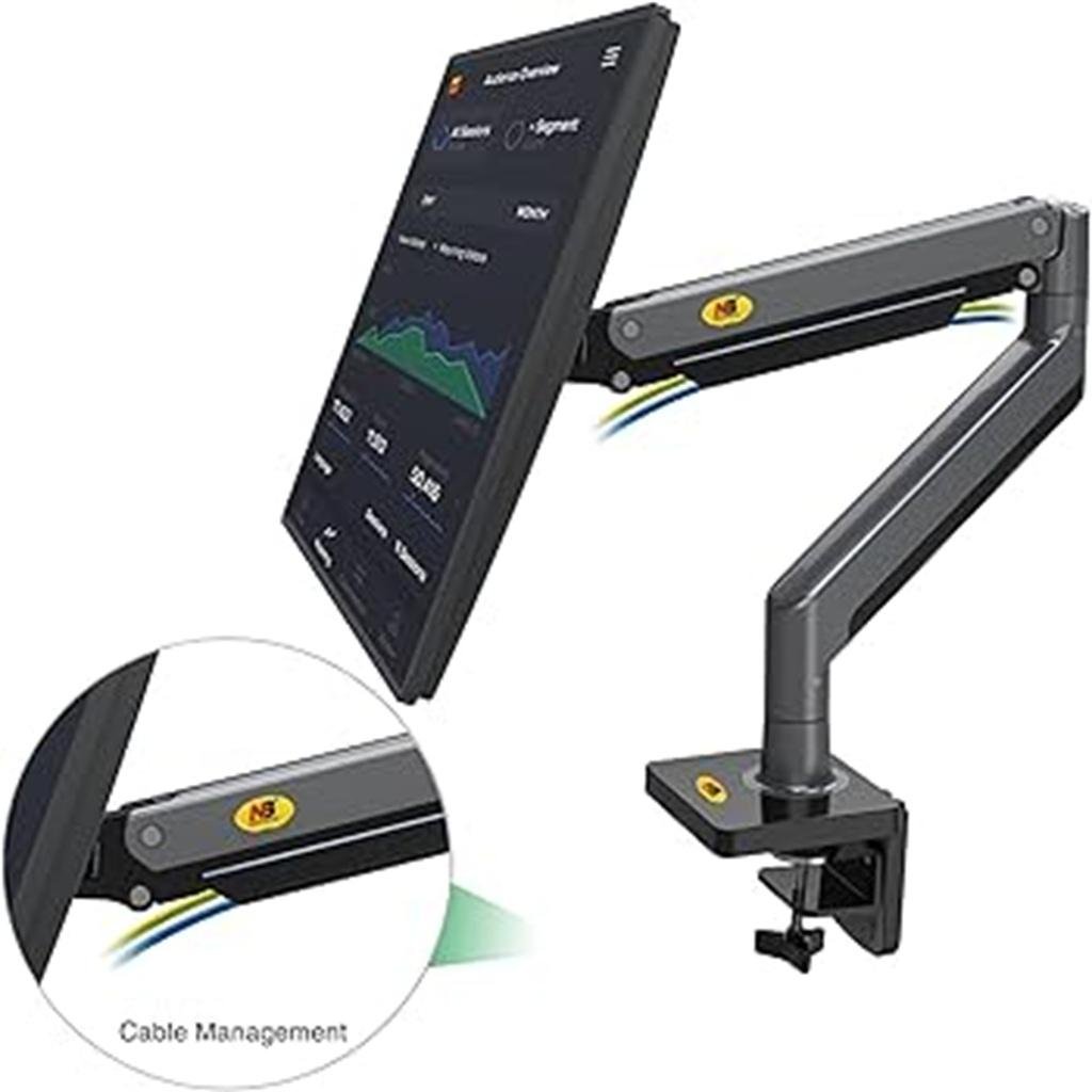 NB G45 Laptop Desk Mount – Gas Spring Adjustable Laptop Arm 22''-40''
