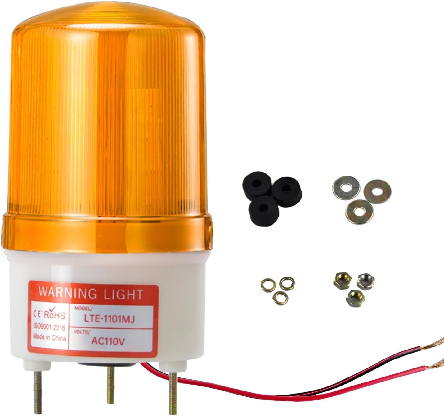 12V LED Warning Light Beacon – Available in 4 Colors (Red, Blue, Green, Yellow)