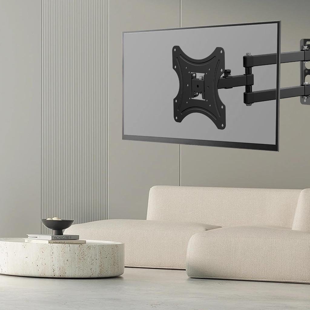 TV Wall Mount 14″–42″ Moveable – Adjustable Swivel Bracket