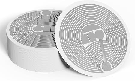 NTAG215 NFC wet inlay tag 25 mm, pack of 6