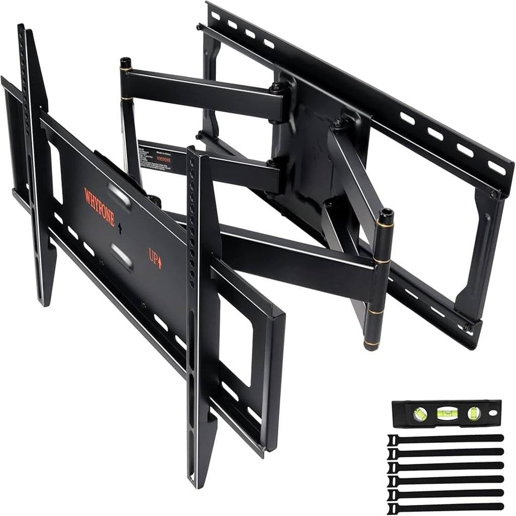 TV Wall Mount 32″–80″ Double Arm – Heavy Duty Full Motion Bracket