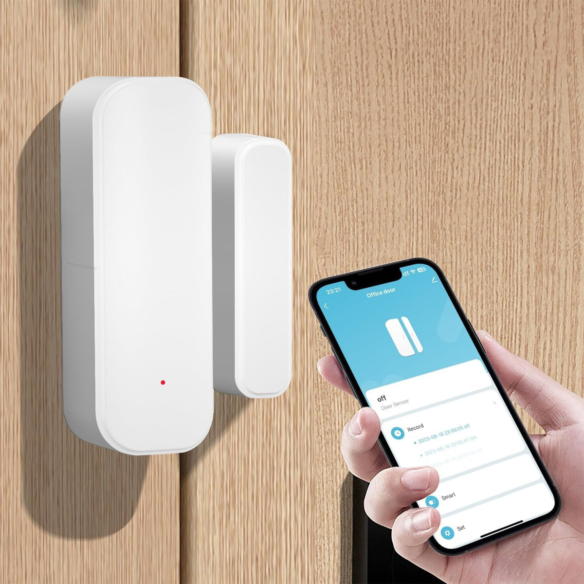 WiFi Door & Window Sensor – Tuya/Smart Life Compatible