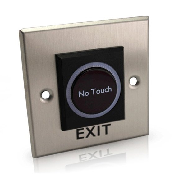 No Touch Exit Button with Remote – Infrared Touchless Door Release Switch II