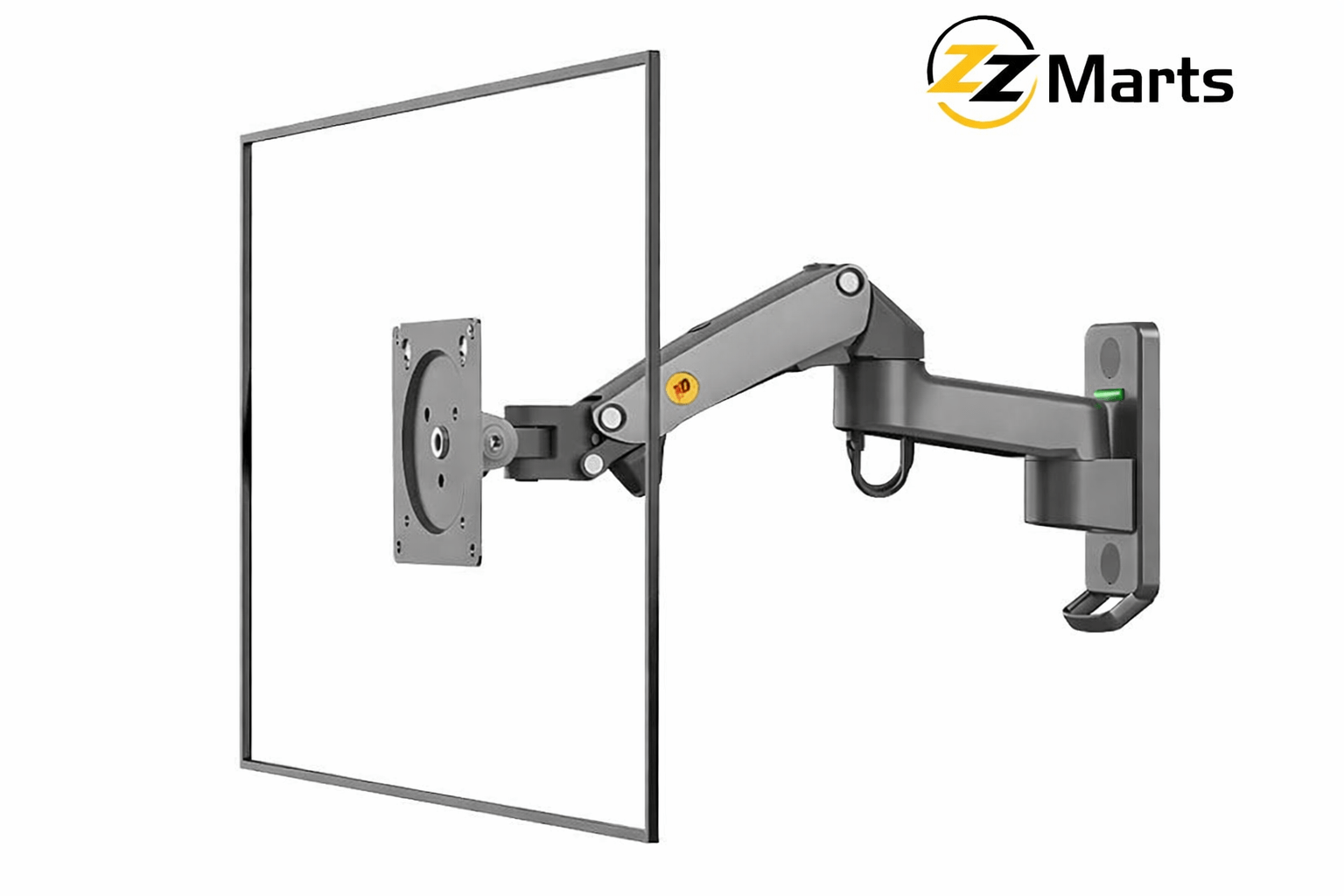 NB F150 Wall Mount Monitor Arm – Gas Spring Adjustable Bracket