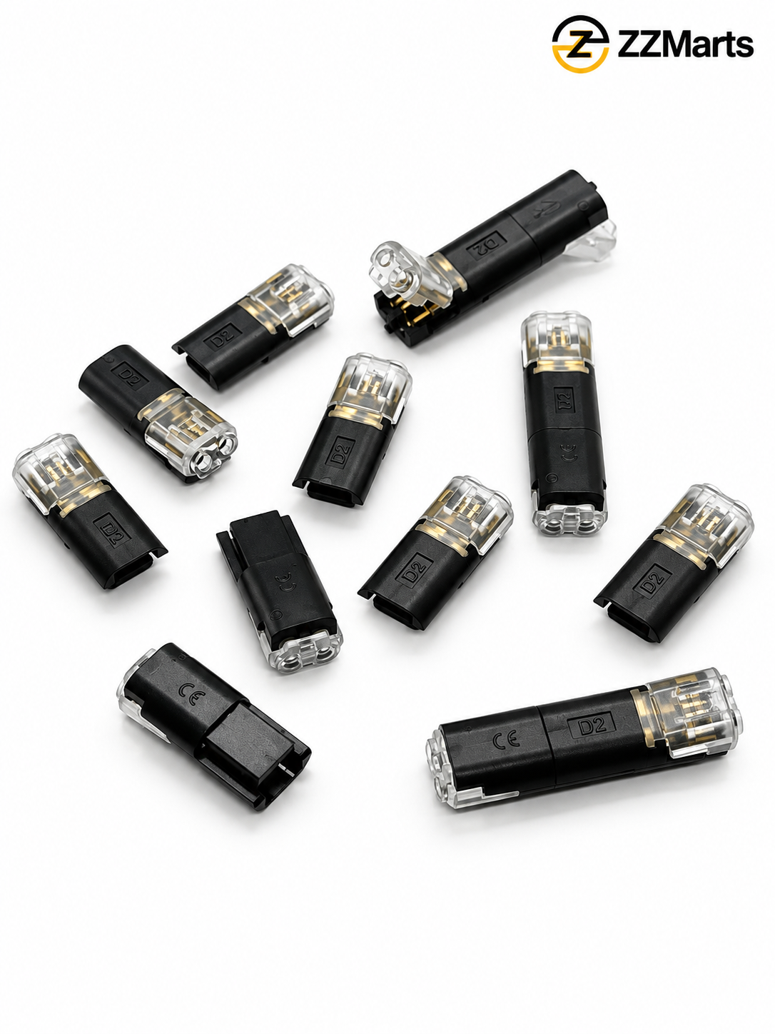 Quick Wire Connector – Solderless Snap Splice, D2 Type (10-Pack)