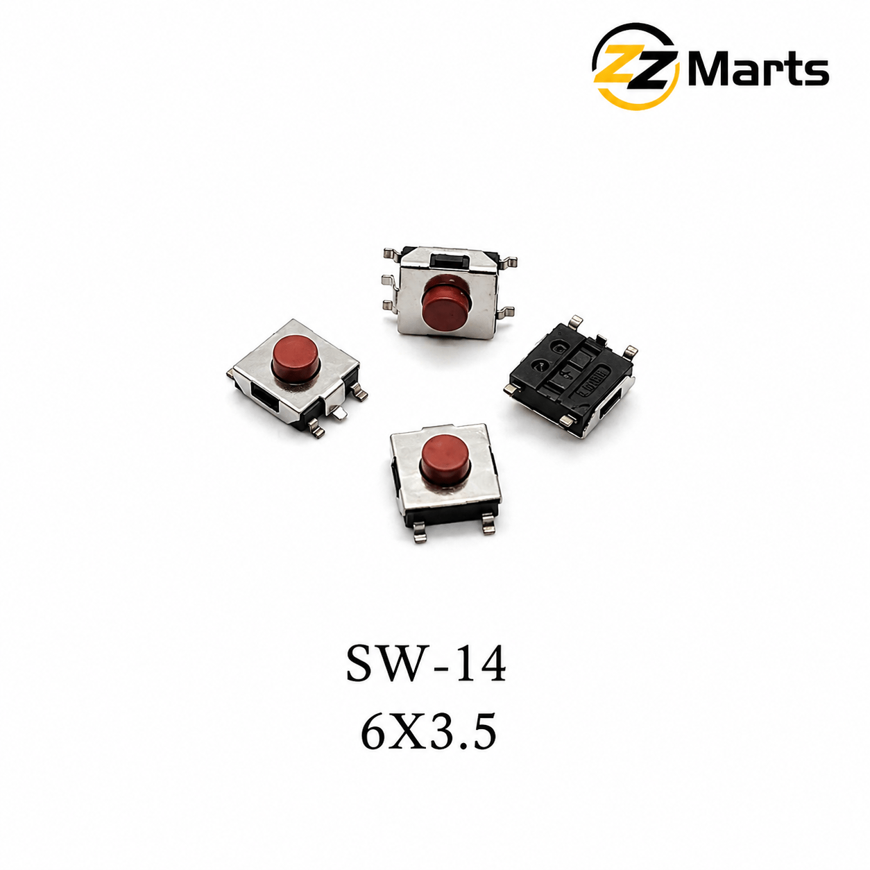 SMD Tactile Push Button Switch 6×6×3.5mm (SW-14) – Compact Surface Mount Switch