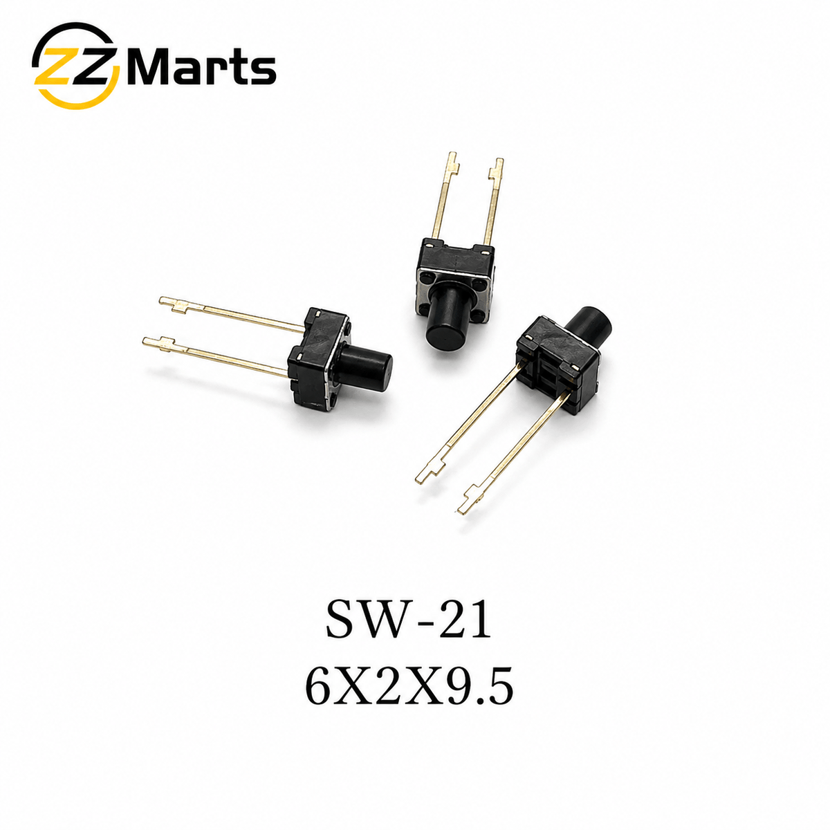 Extra Long Plunger Tactile Switch 6×2×9.5mm (SW-21) – High Reach Push Button