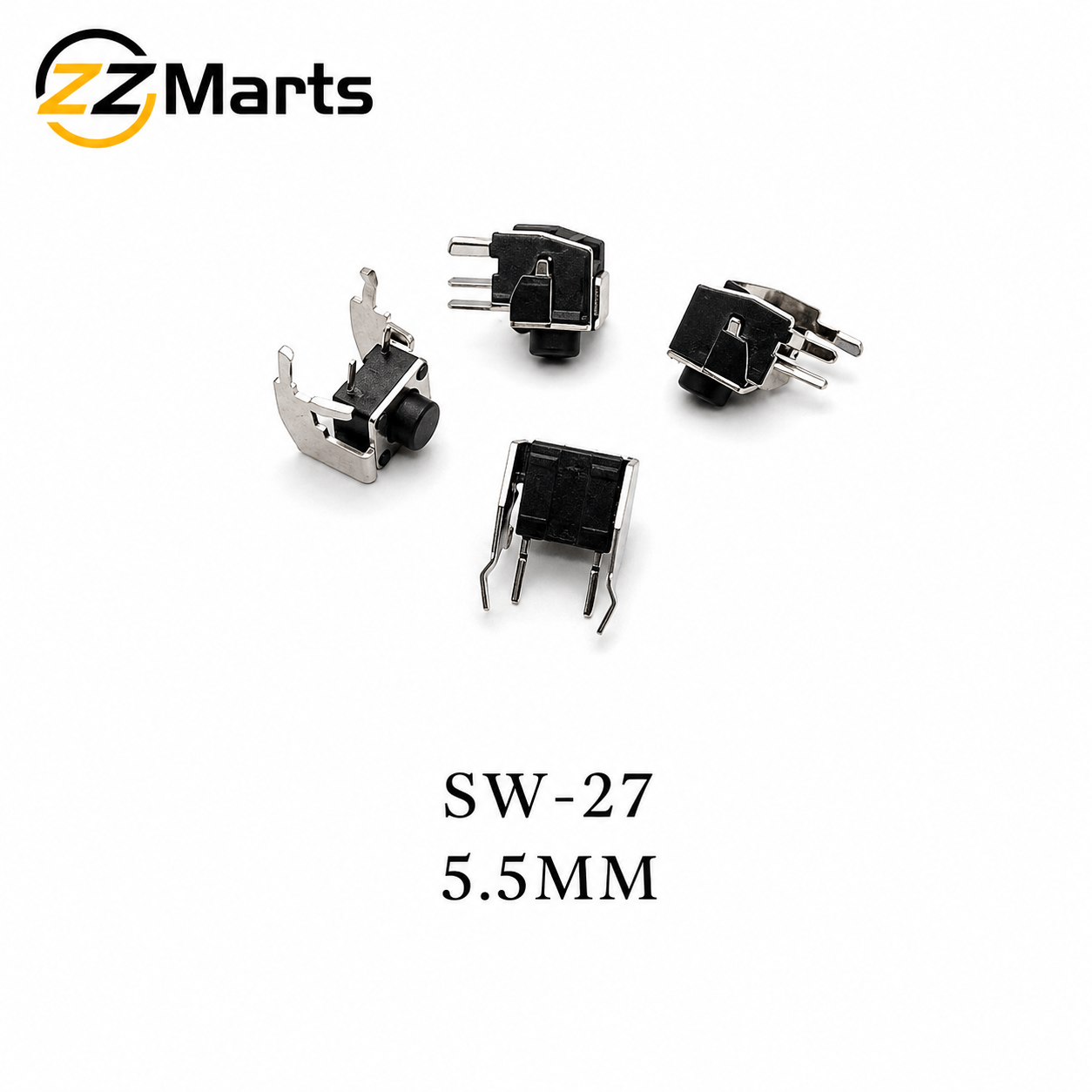 Side Mount Tactile Switch 5.5mm (SW-27) – Bracket Support Push Button