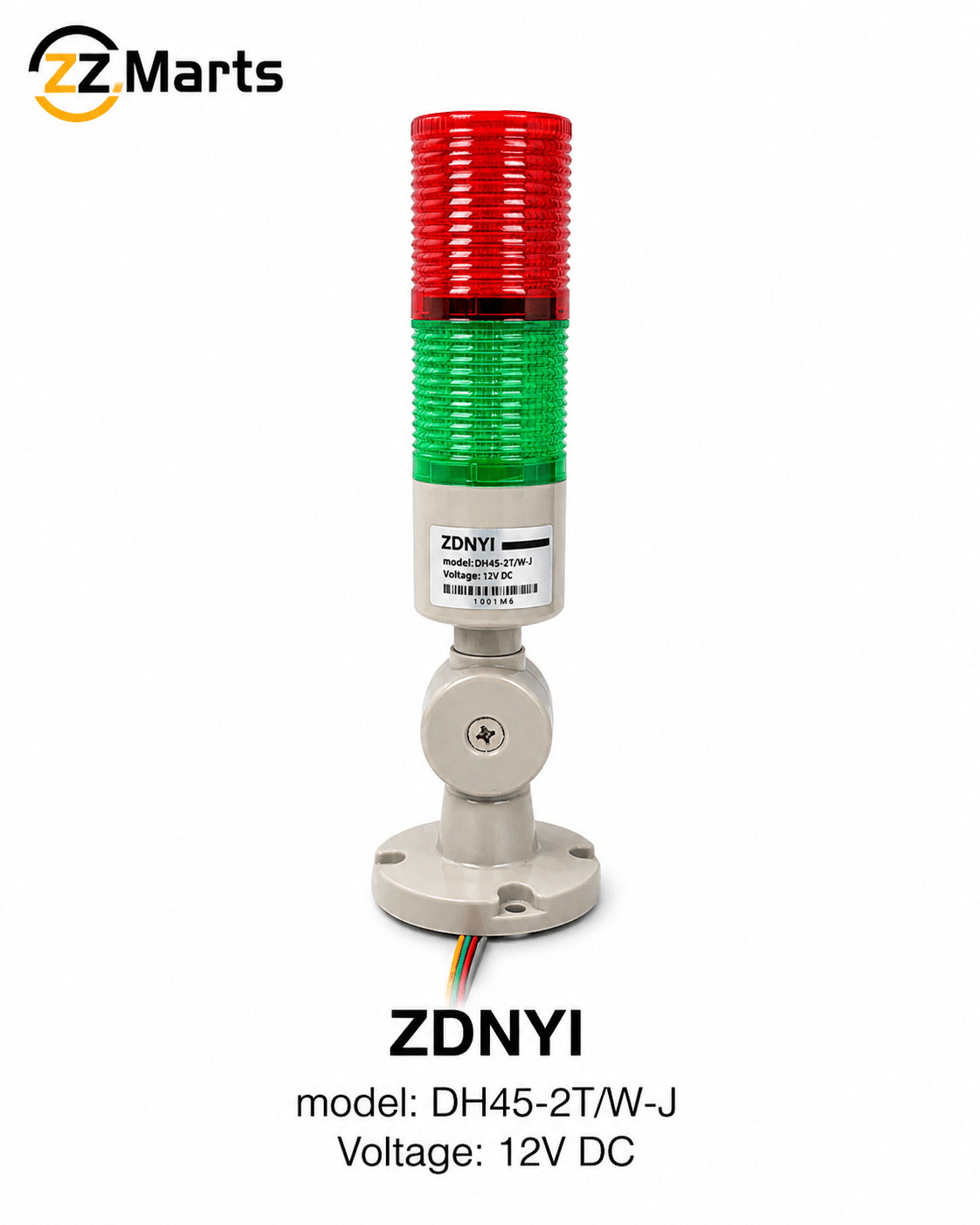 Industrial Signal Tower Light (ZDNYI DH45-2T/W-J – 12V DC)