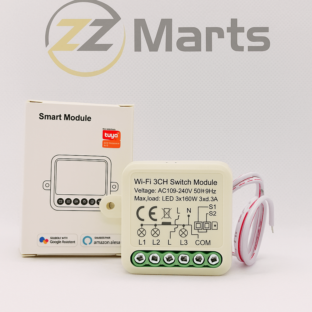 Mini Smart WiFi Switch 3CH | Smart Life Tuya Compatible
