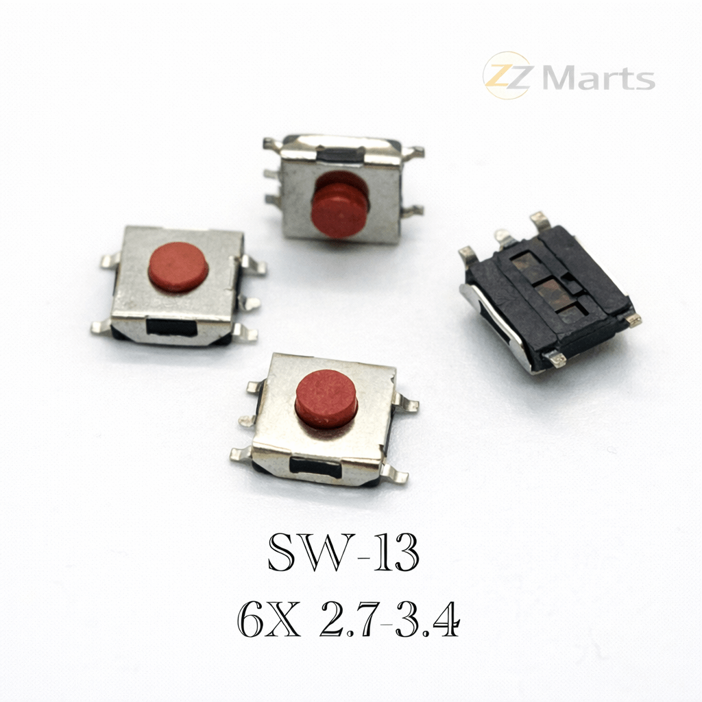 SMD Tactile Switch – 4×4mm Series (1.5mm to 3.8mm Height)