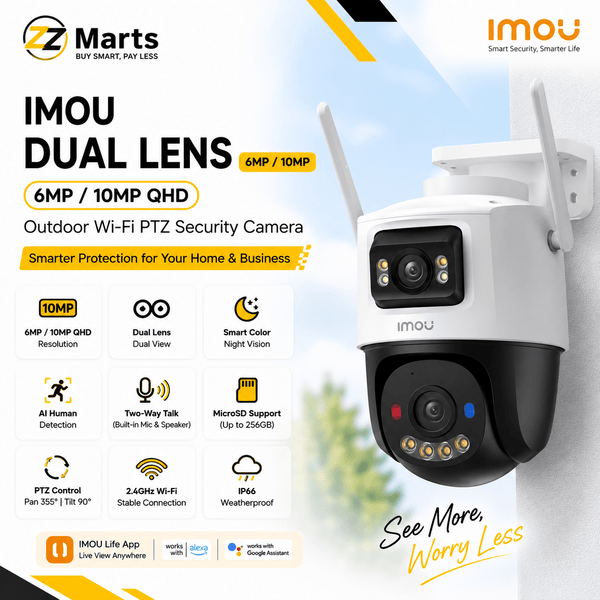 Imou Dual Lens 6MP/10MP PTZ Camera | ZZ Marts
