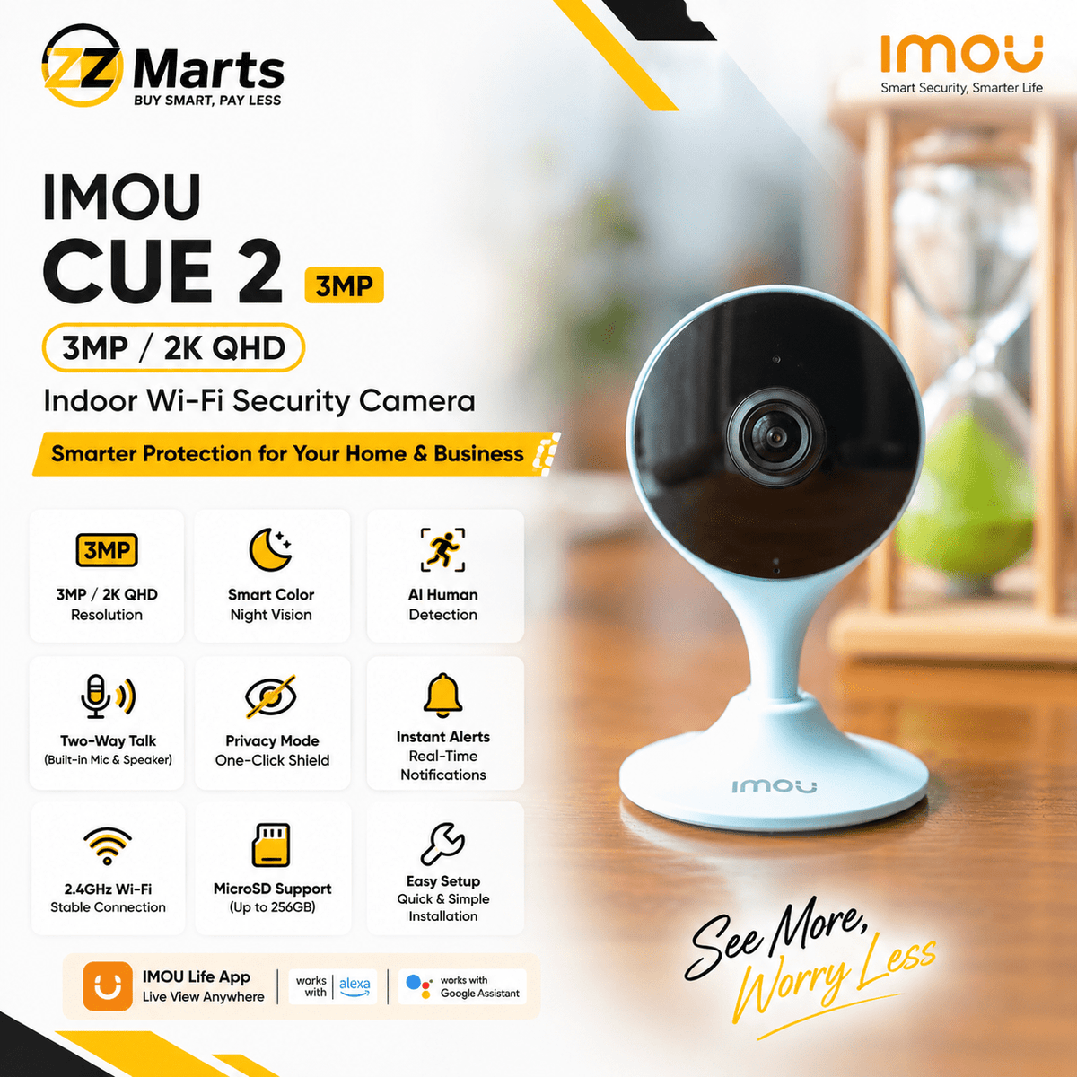 Imou Cue 2 3MP Camera | ZZ Marts