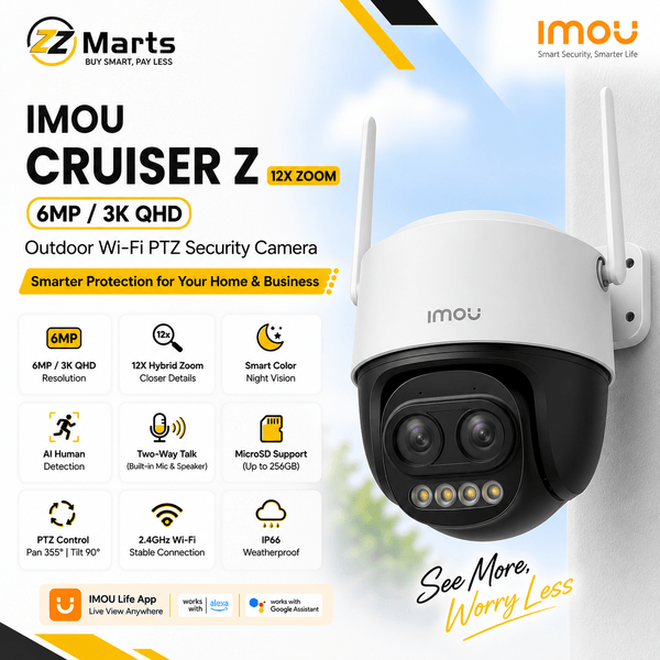 Imou Cruiser Z 12X ZOOM 6MP Camera | ZZ Marts
