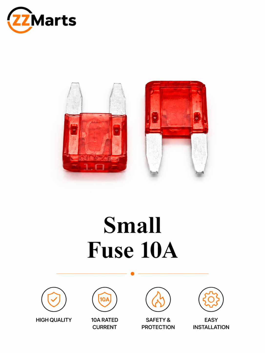 10A Small Automotive Blade Fuse