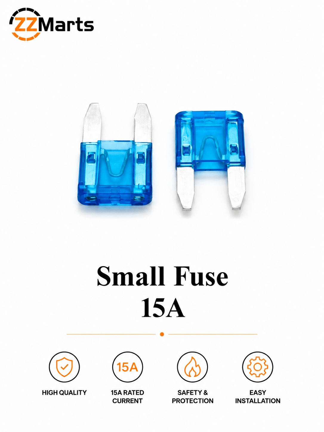 15A Small Automotive Blade Fuse