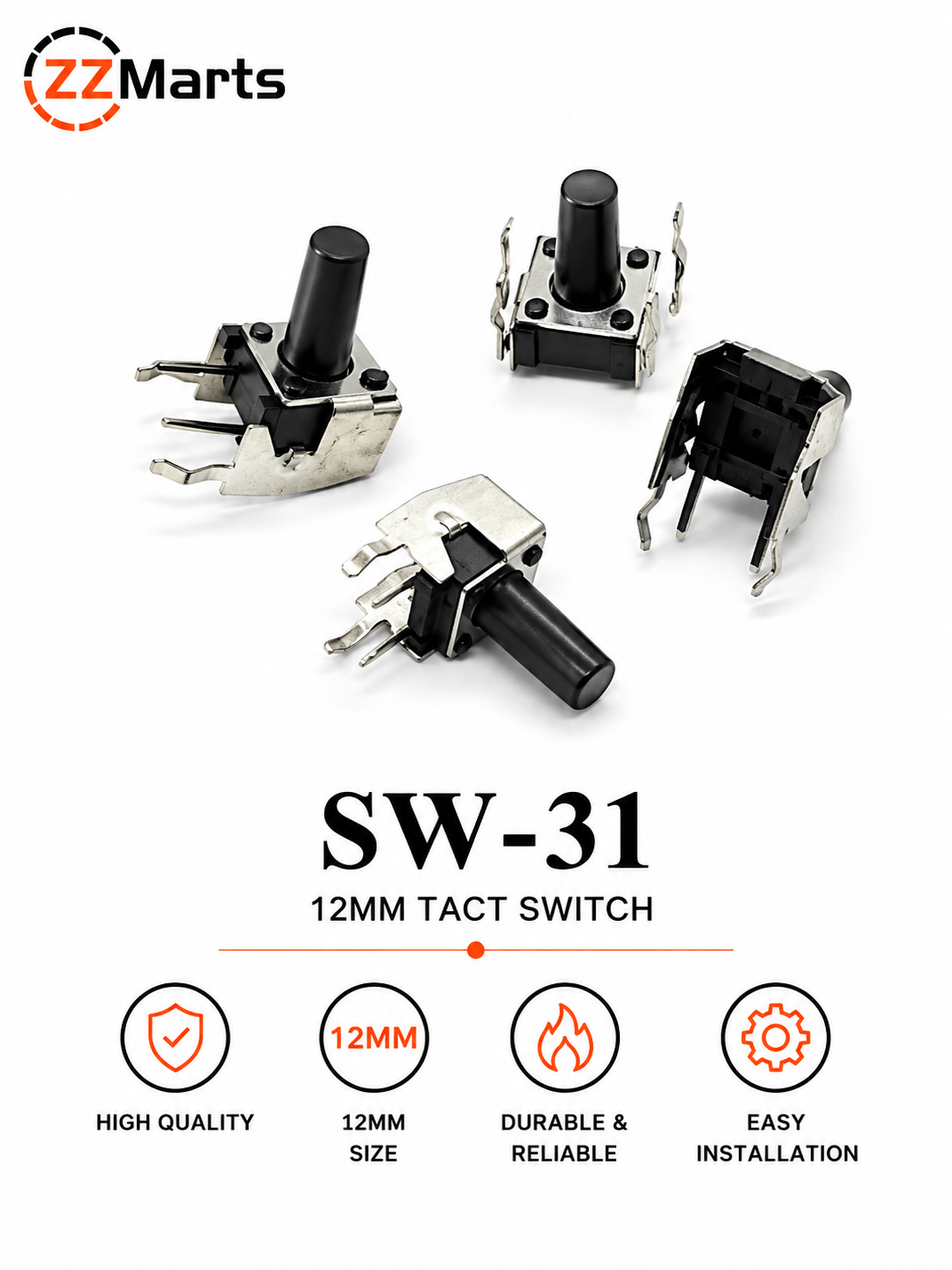 SW-31 12MM Tact Switch Touch Button