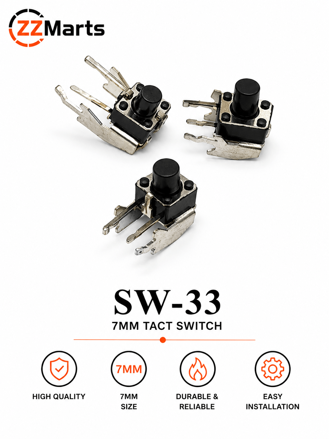 SW-33 7mm Tact Switch Touch Button