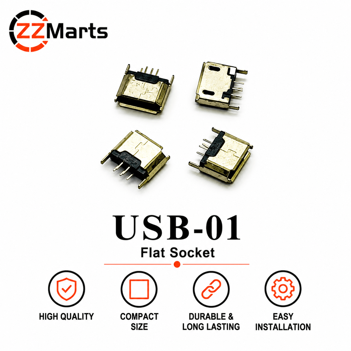 USB Flat Socket Connector (USB-01)