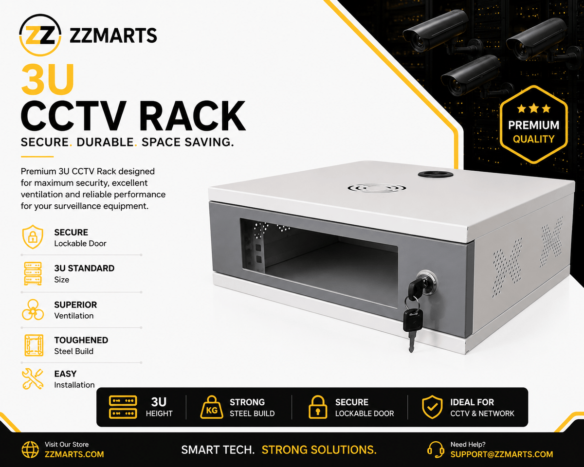 3U CCTV Rack – Wall Mount Network Cabinet