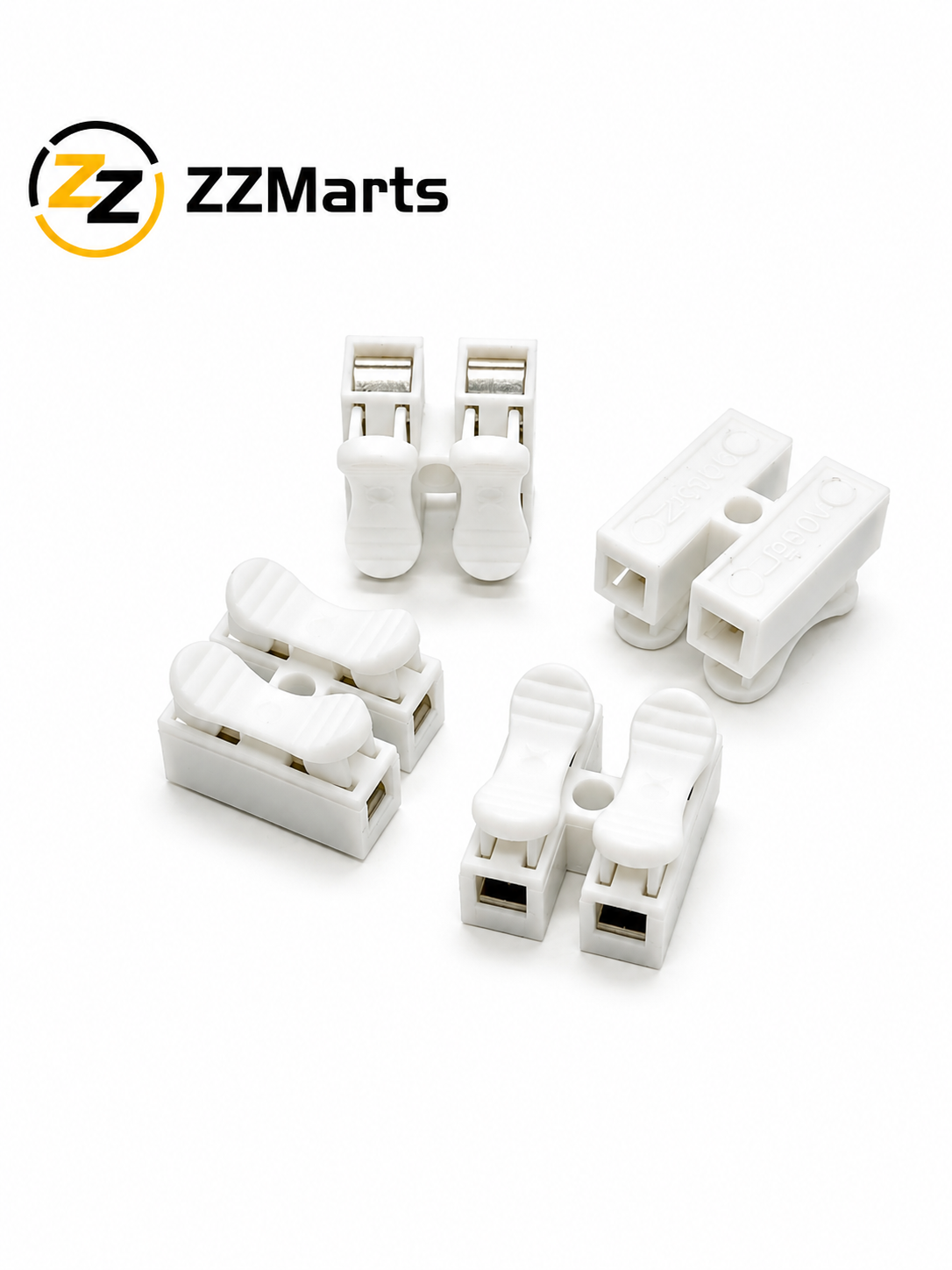 2-Way Quick Wire Connector – Spring Clip (Pack of 10)