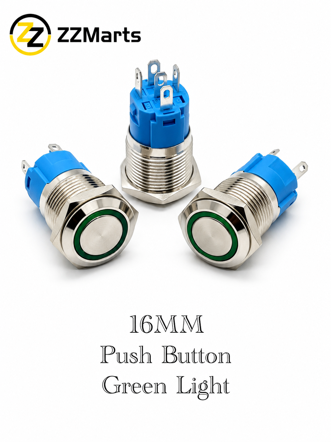 16mm Metal Push Button Switch with LED Ring