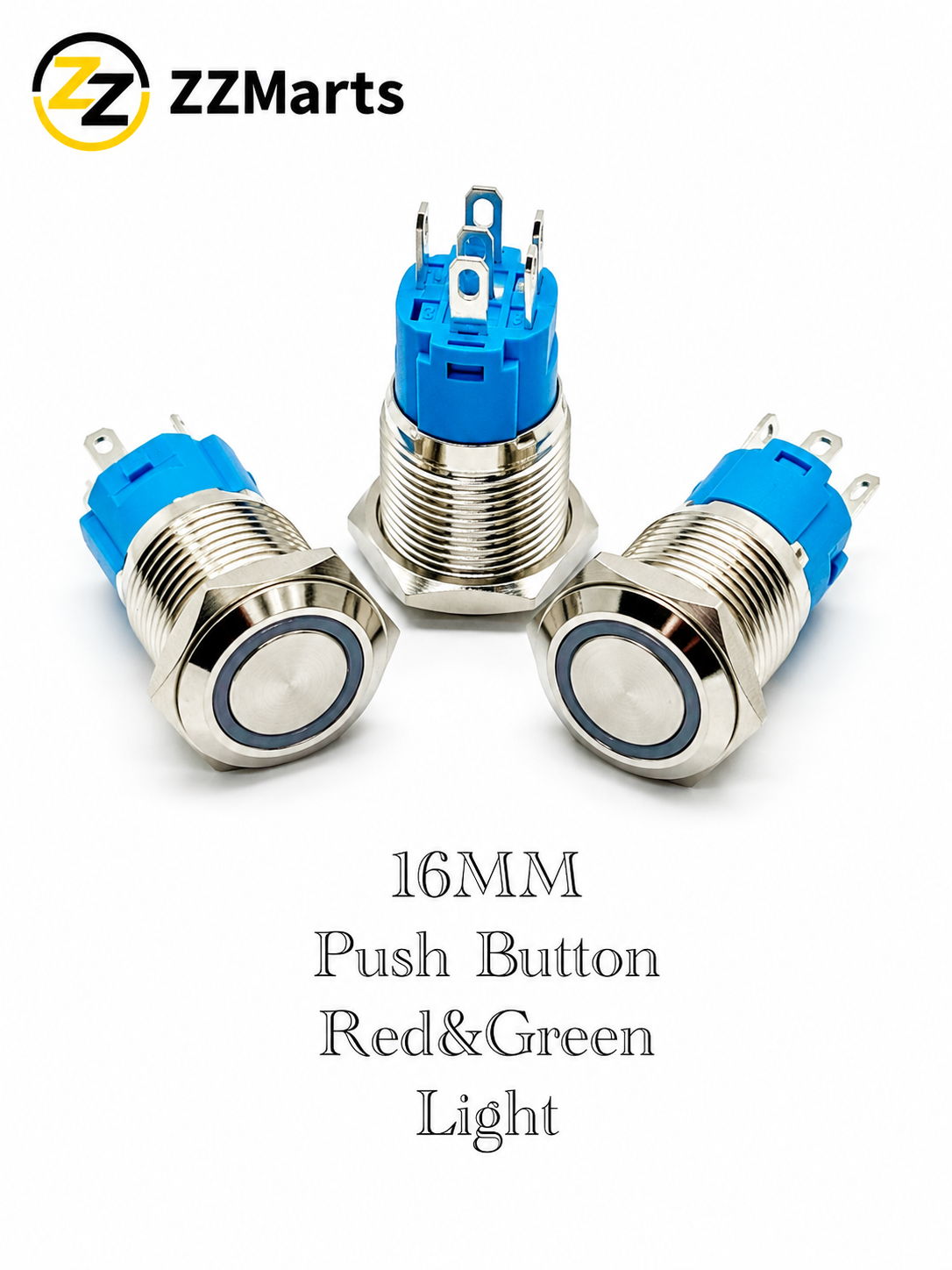 16mm Metal Push Button Switch with LED Ring