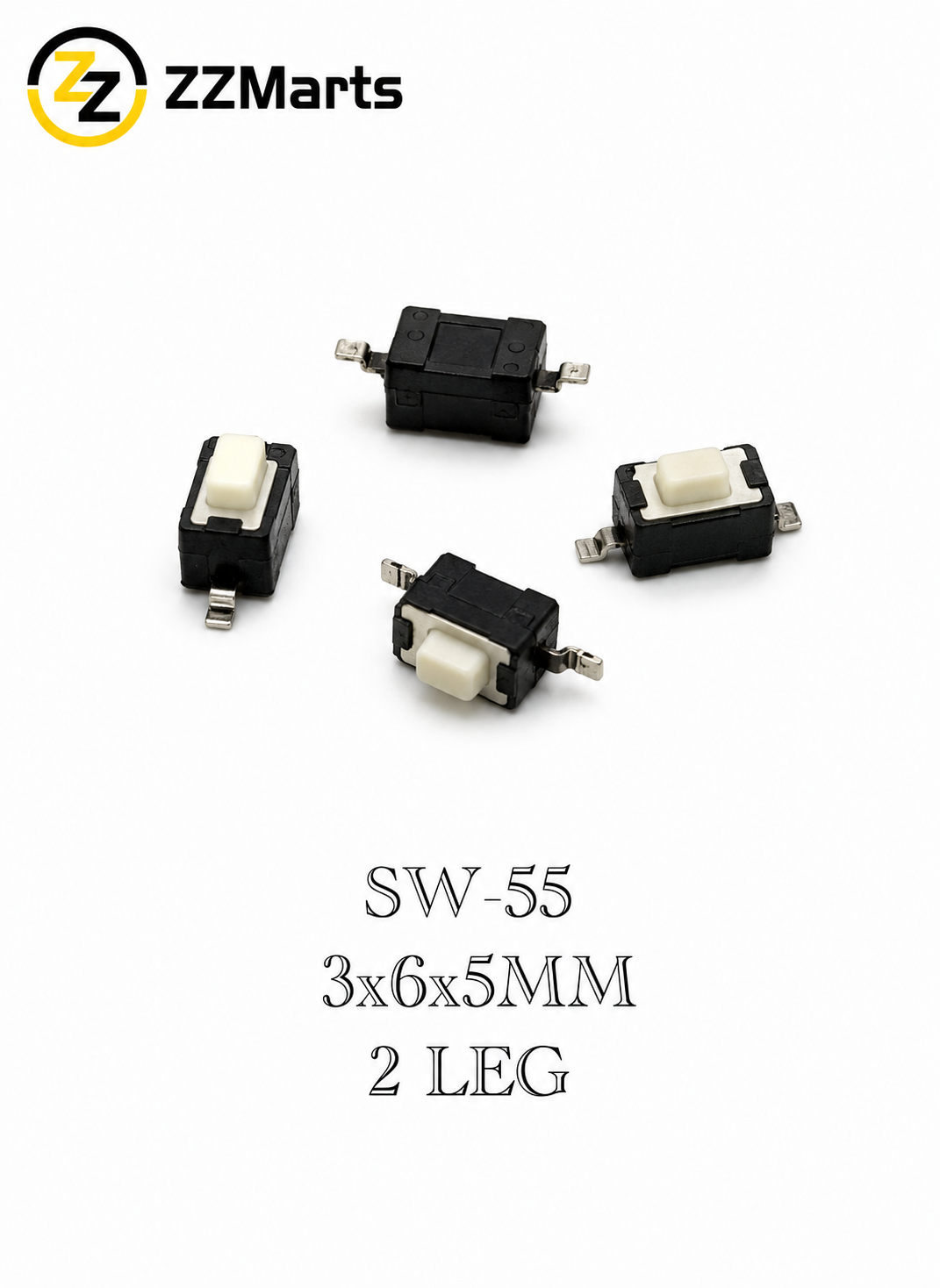 SW-55 3×6×5mm Tact Switch (Pack of 20)