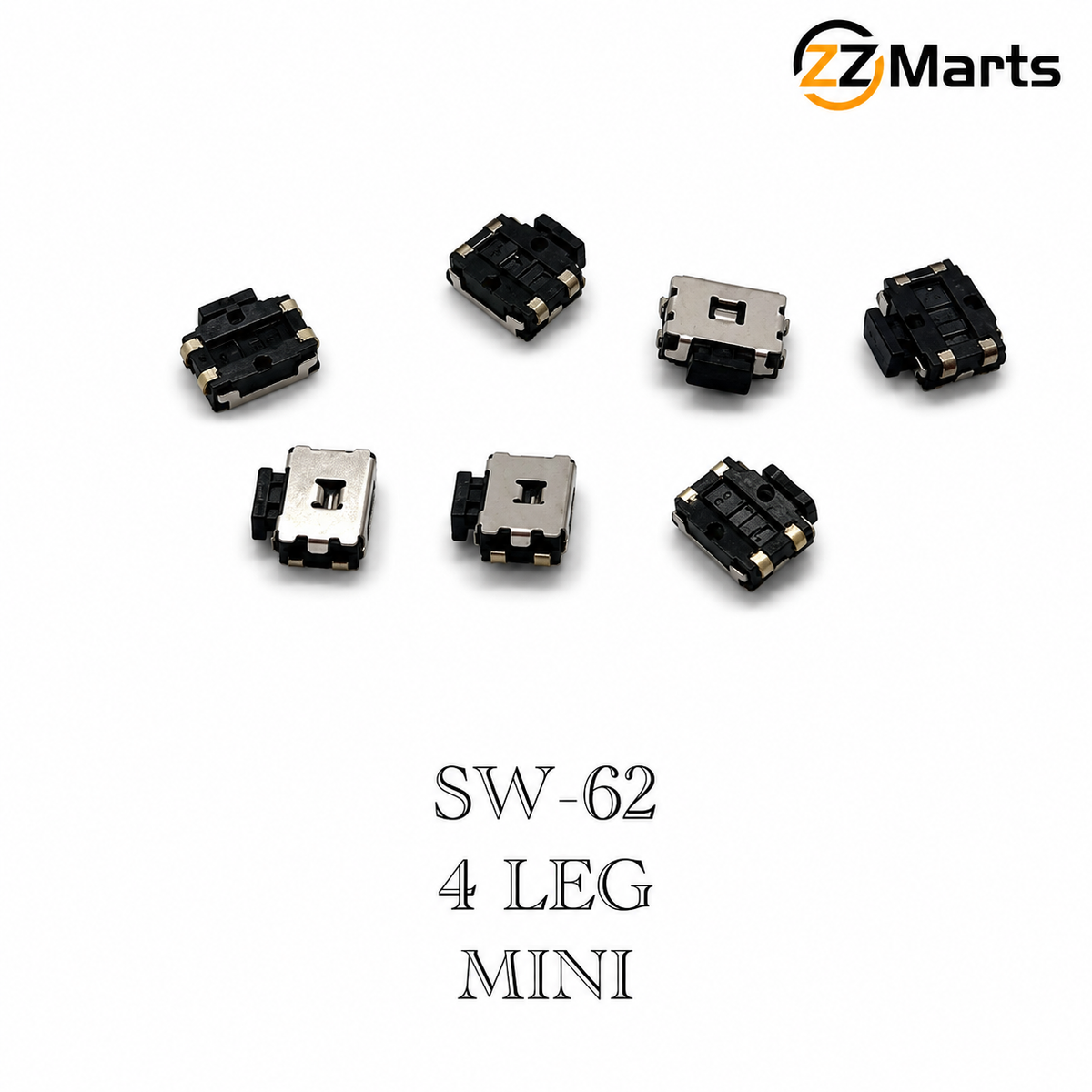 SW-62 4-Leg Mini Tact Switch (Pack of 20)