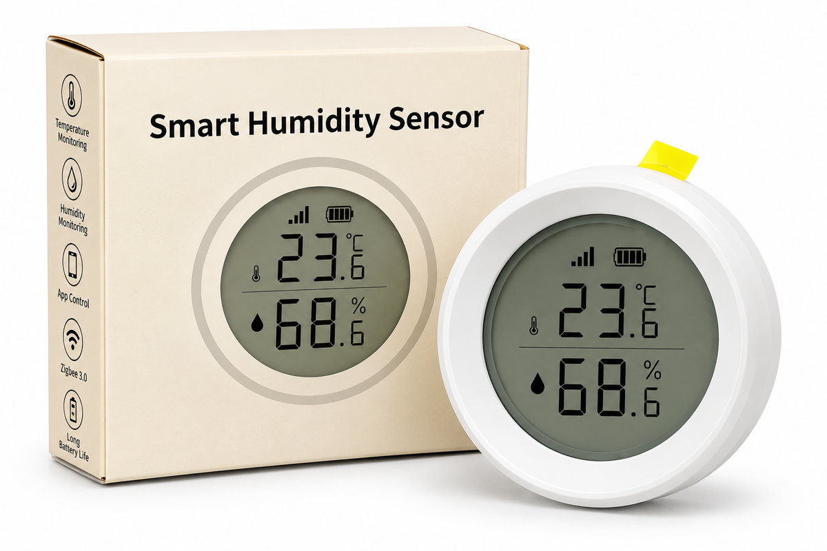 Zigbee Temperature & Humidity Sensor – Smart Life (ZZ-TH02)